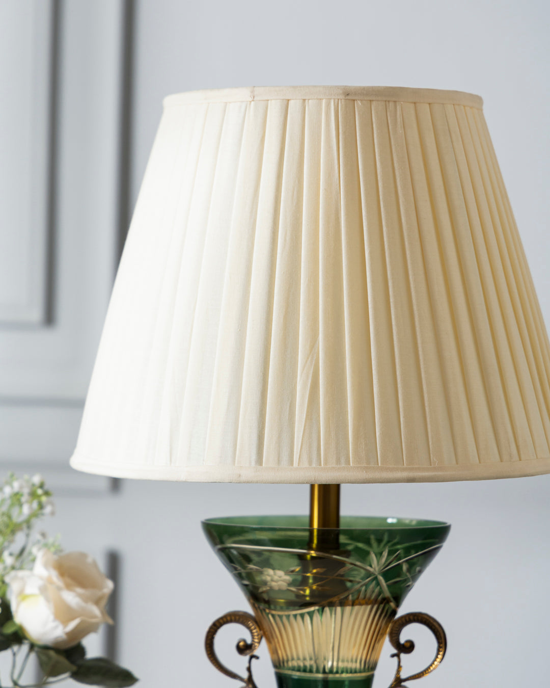 Emerald Regal Etched Table Lamp 