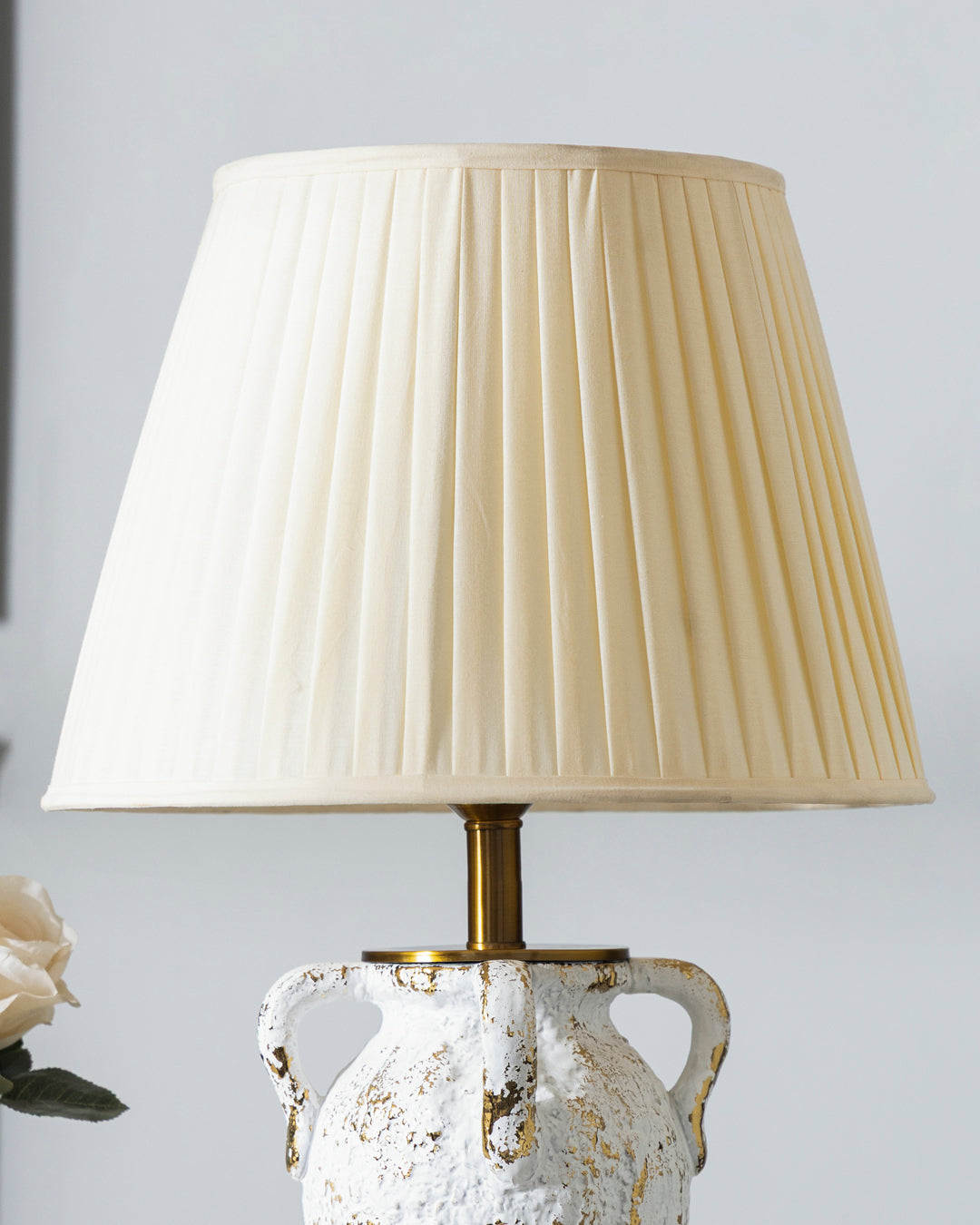 Antique Gold Rustic Amphora Table Lamp 