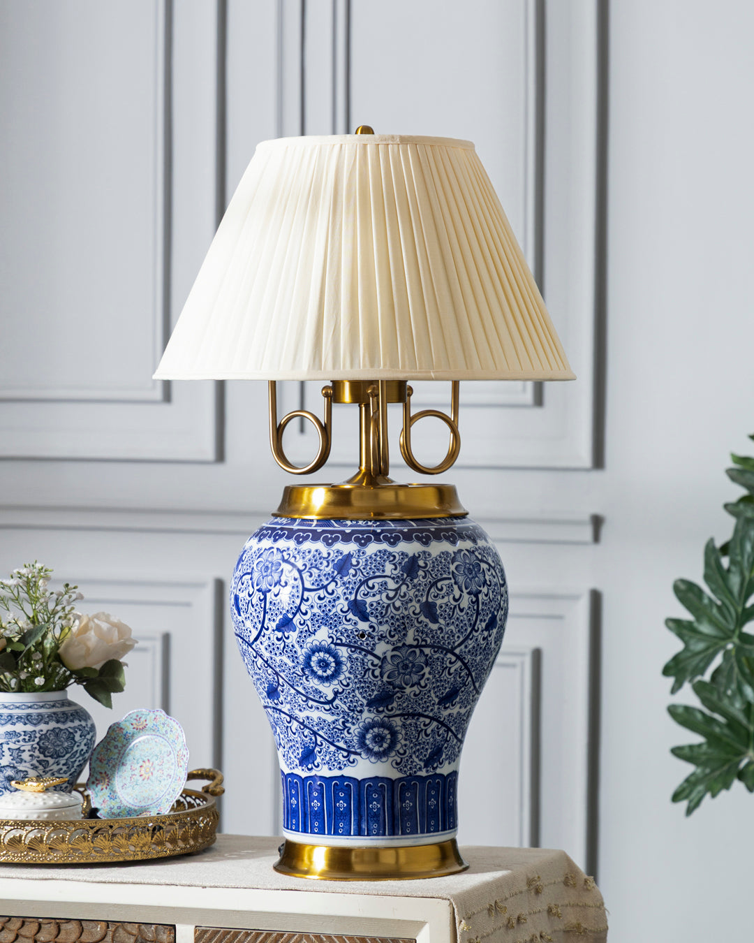 Oriental Blossom Table Lamp 