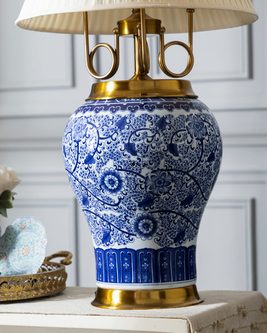 Oriental Blossom Table Lamp 