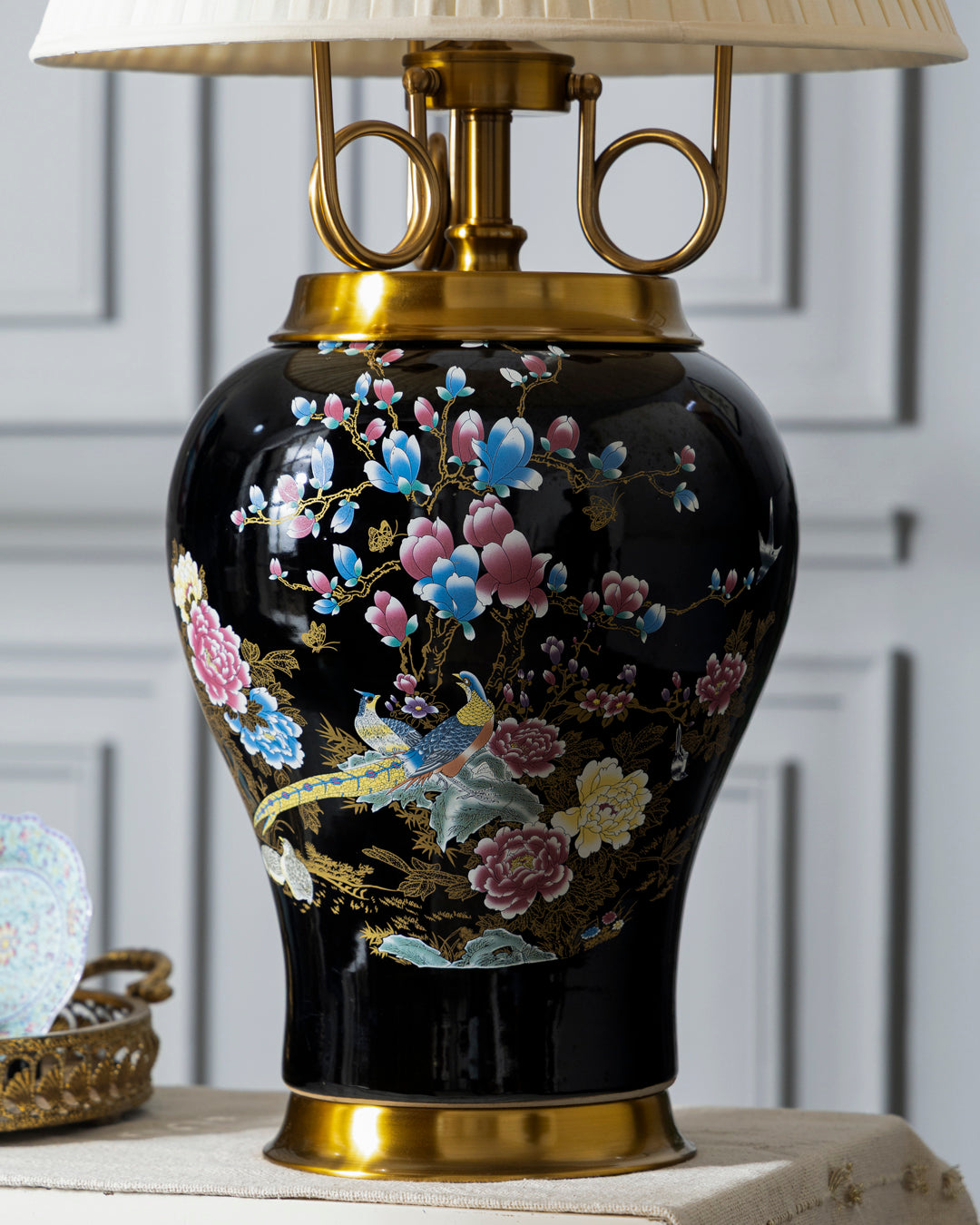 Black Orchid Royale Table Lamp 