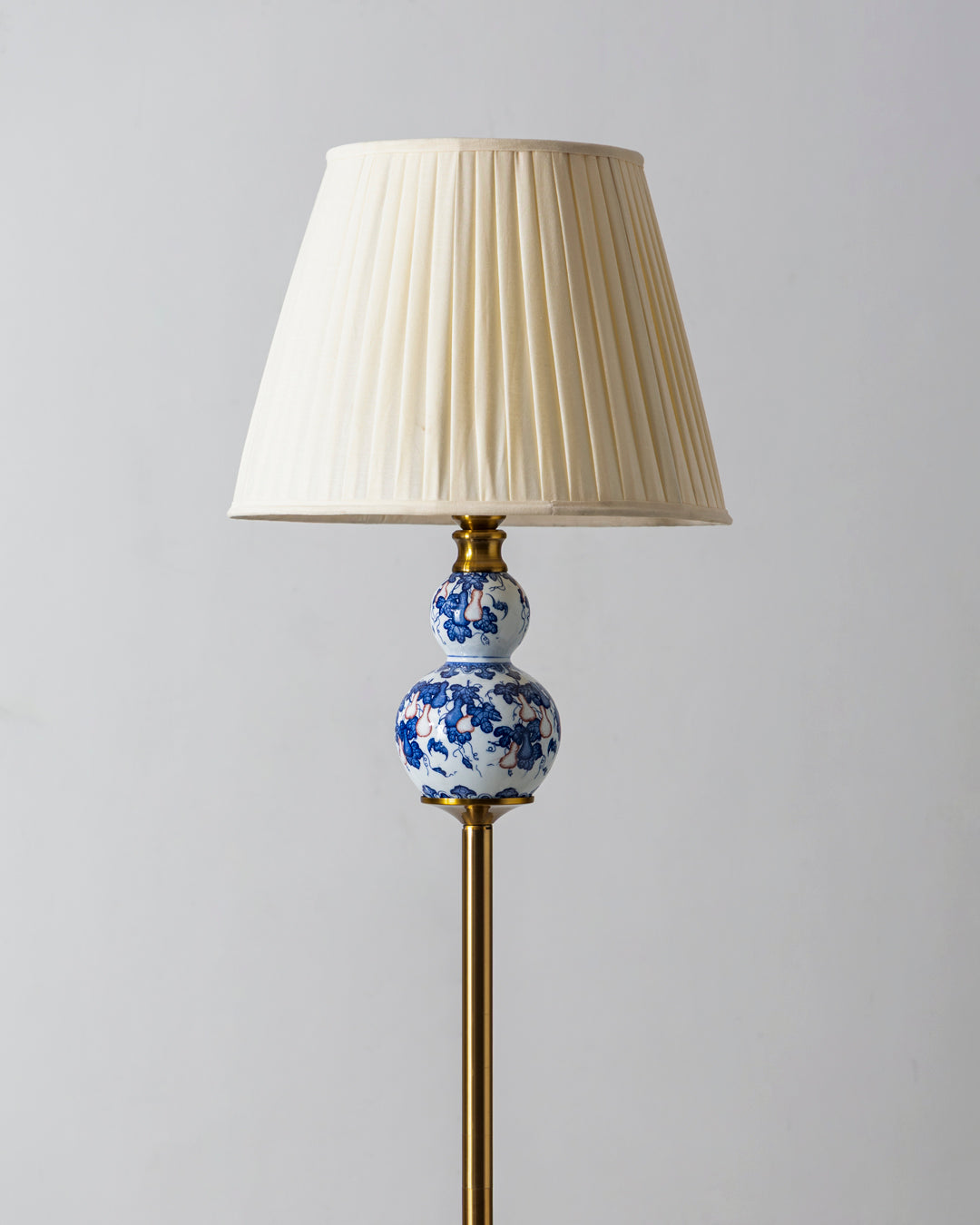 Blue and White Double Gourd Floor Lamp 