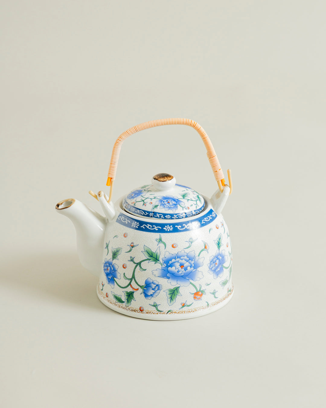 Blue Peony Tea Kettle 