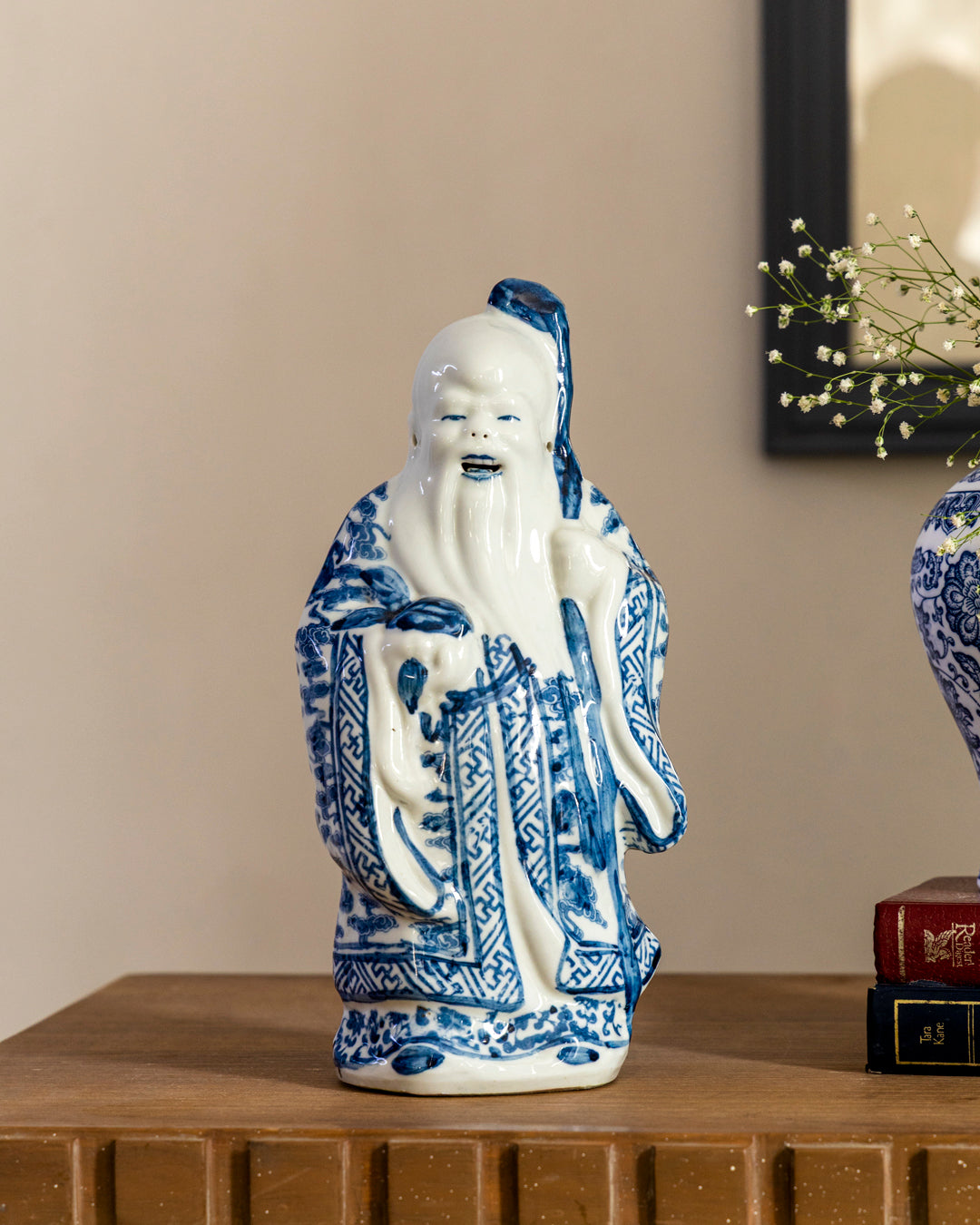 'The Three Star Gods' Porcelain Sculptures 32 cm - Set of 3 