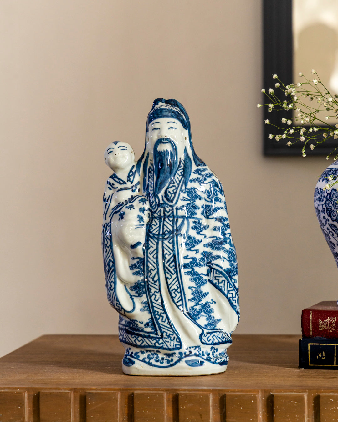 'The Three Star Gods' Porcelain Sculptures 32 cm - Set of 3 