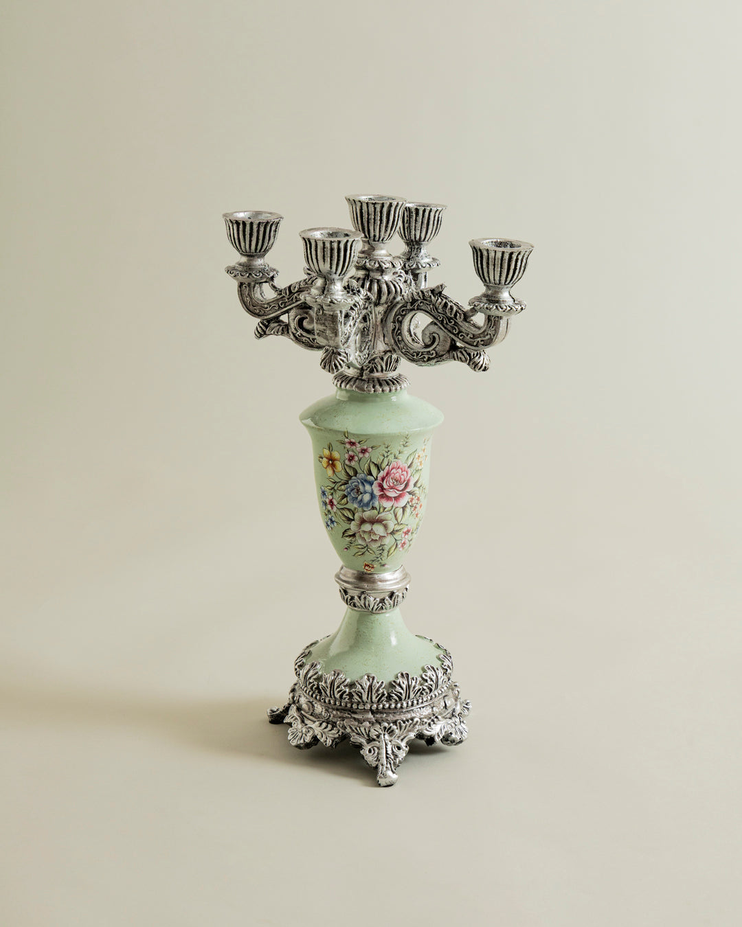 Pastel Bloom Elegance Candle Stand 