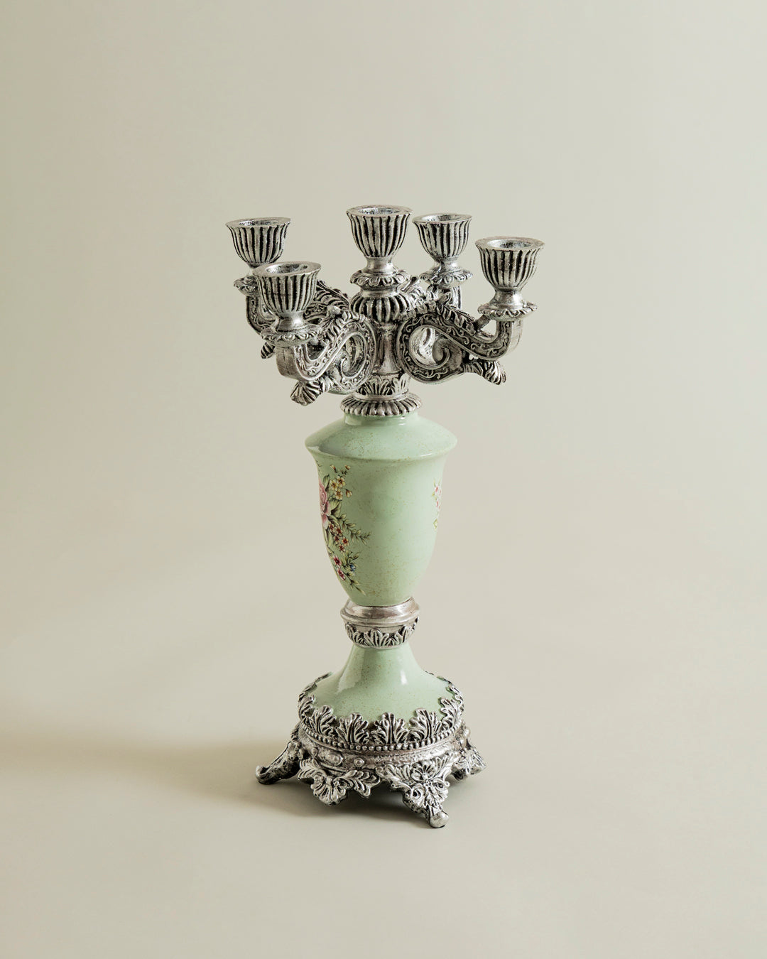 Pastel Bloom Elegance Candle Stand 