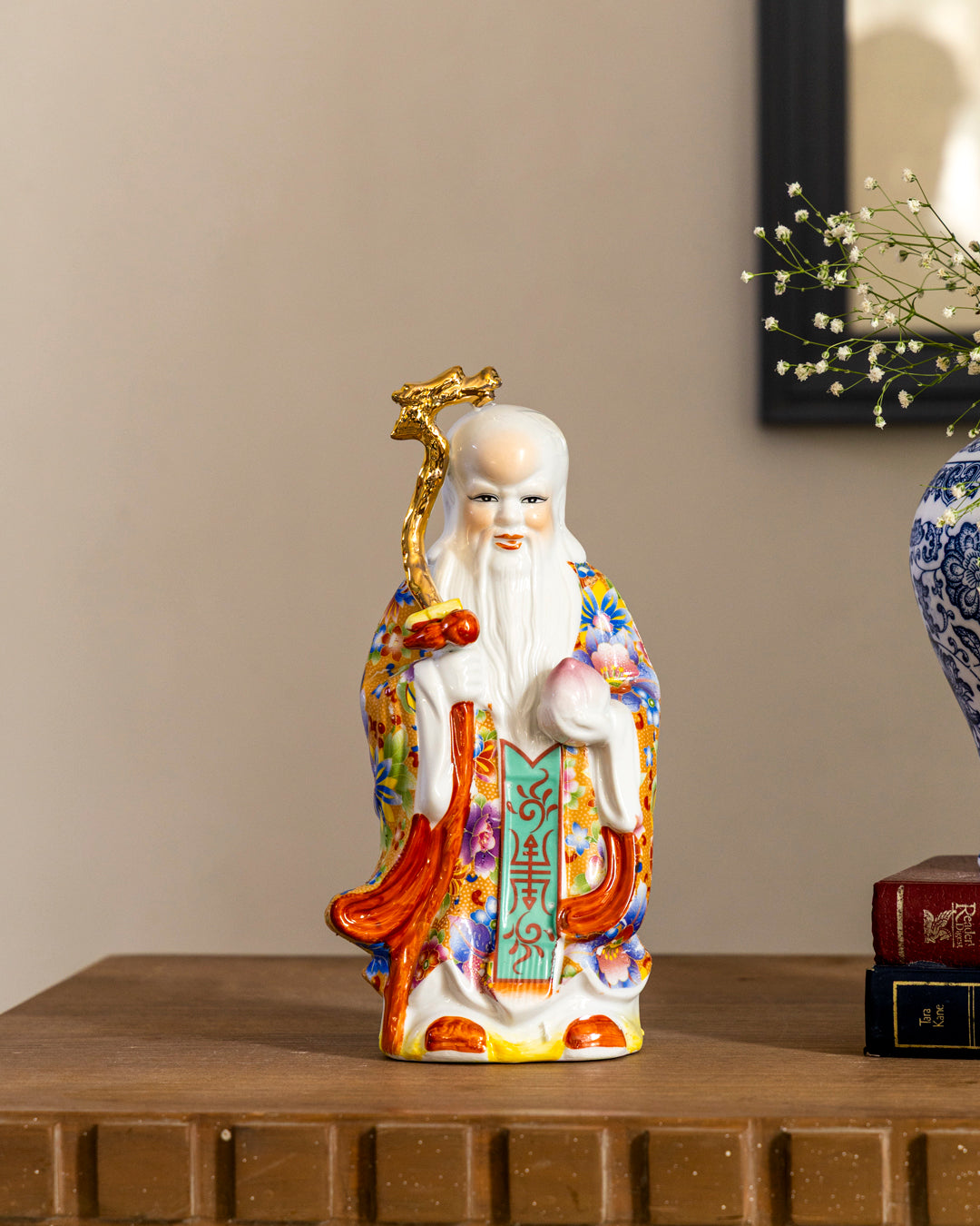 'The Three Star Gods' Porcelain Sculptures, Set of 3 - Large 