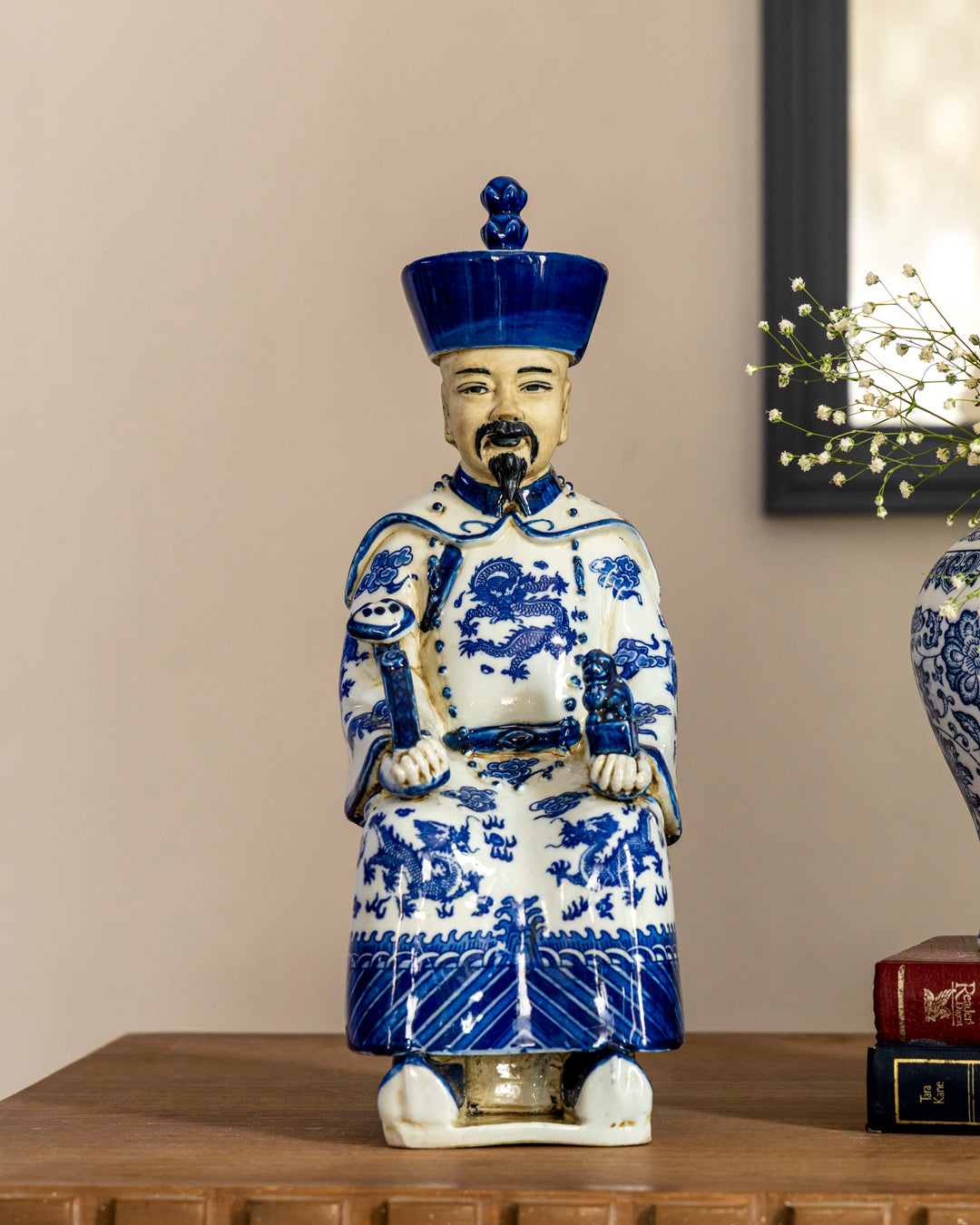 'The Qing Emperors' Porcelain Sculptures - Set of 3 