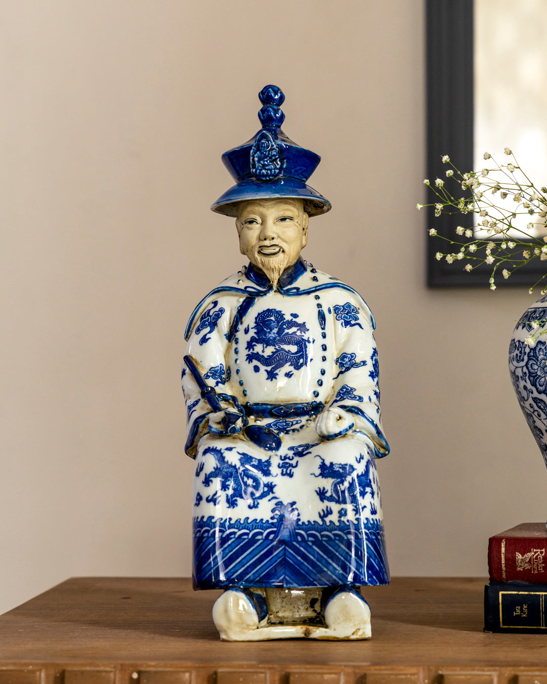 'The Qing Emperors' Porcelain Sculptures - Set of 3 