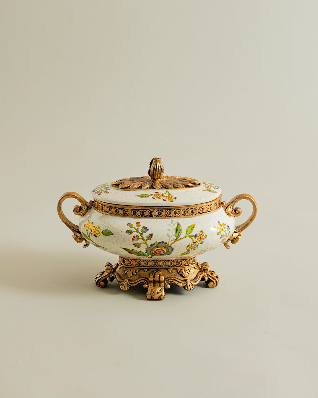 Royal Florentine Heritage Decorative Bowl With Lid 