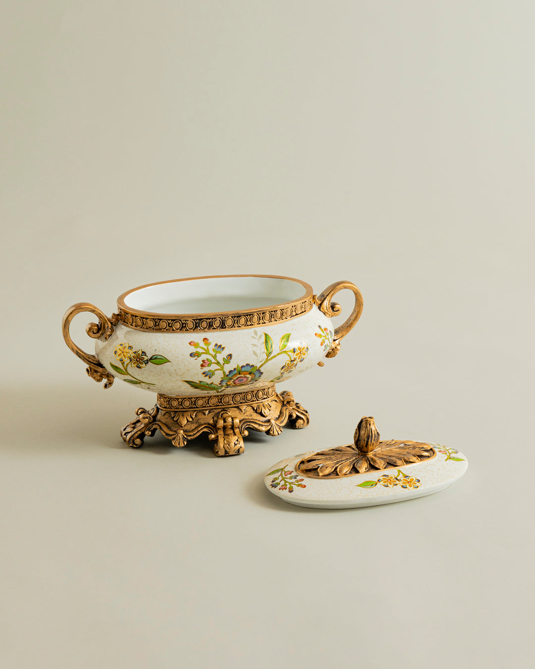 Royal Florentine Heritage Decorative Bowl With Lid 