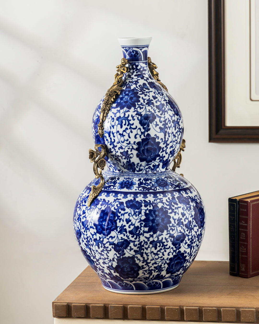 Imperial Blue Double-Gourd Vase 