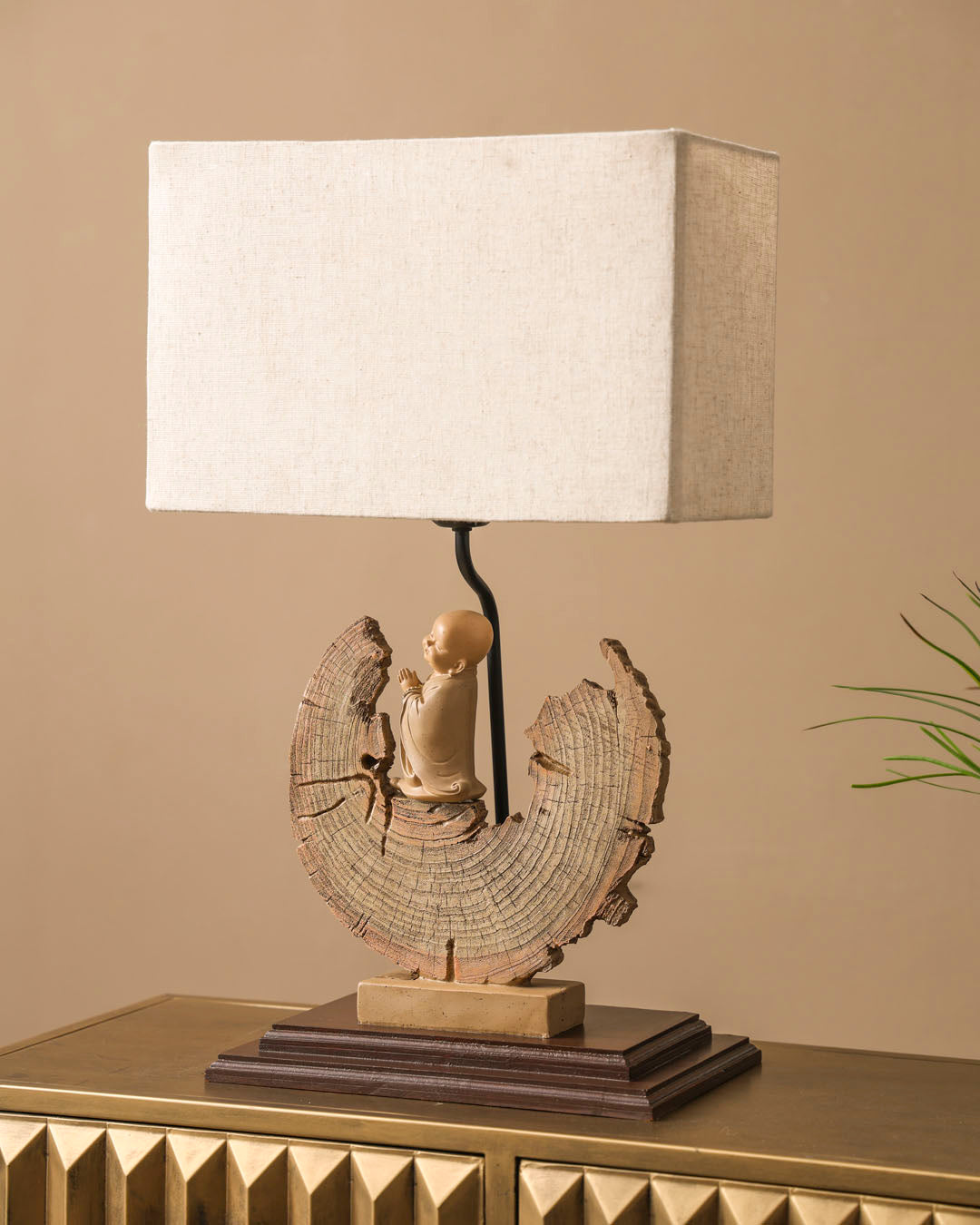 Crescent Zen Monk Table Lamp 