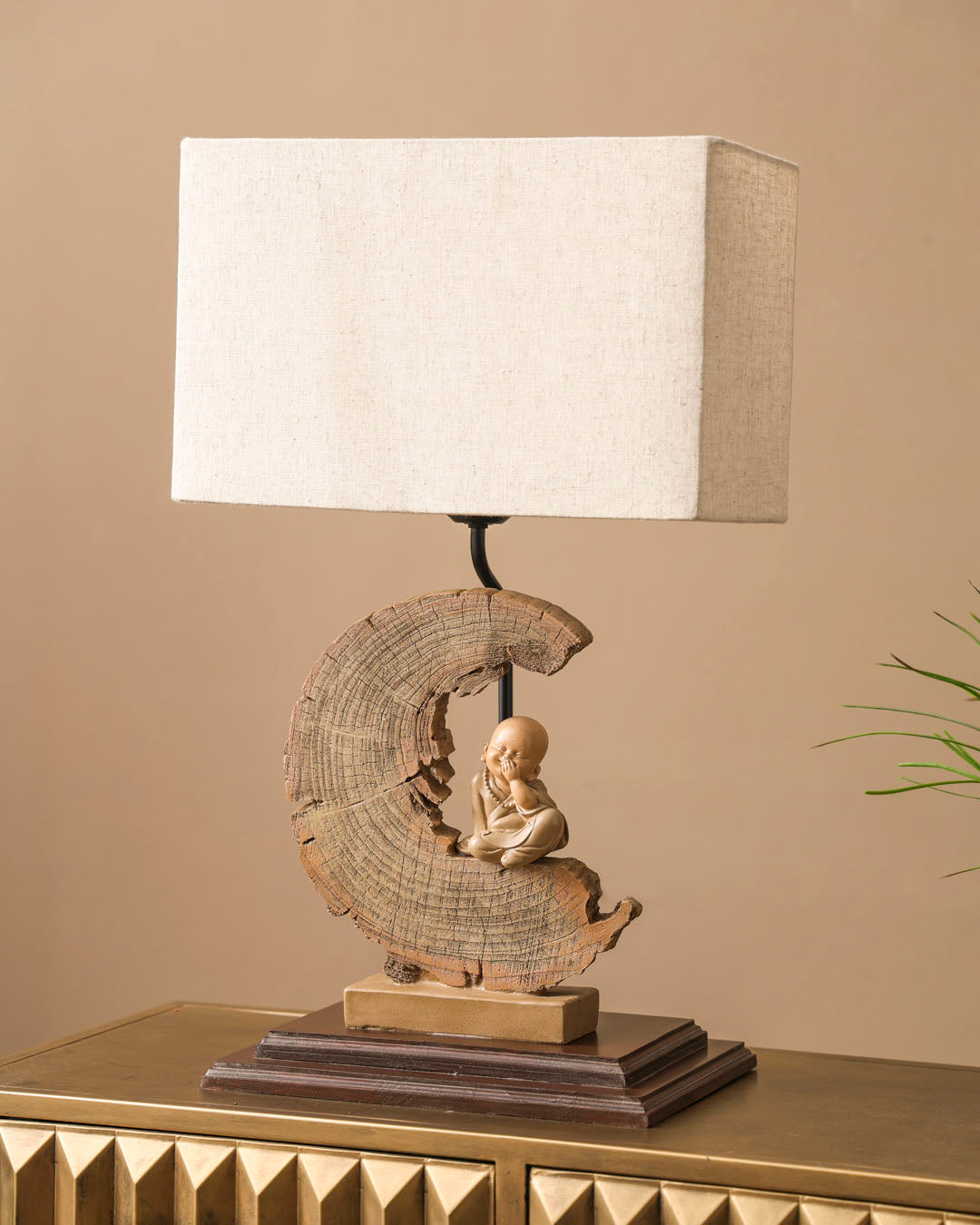 Crescent Zen Monk Table Lamp 
