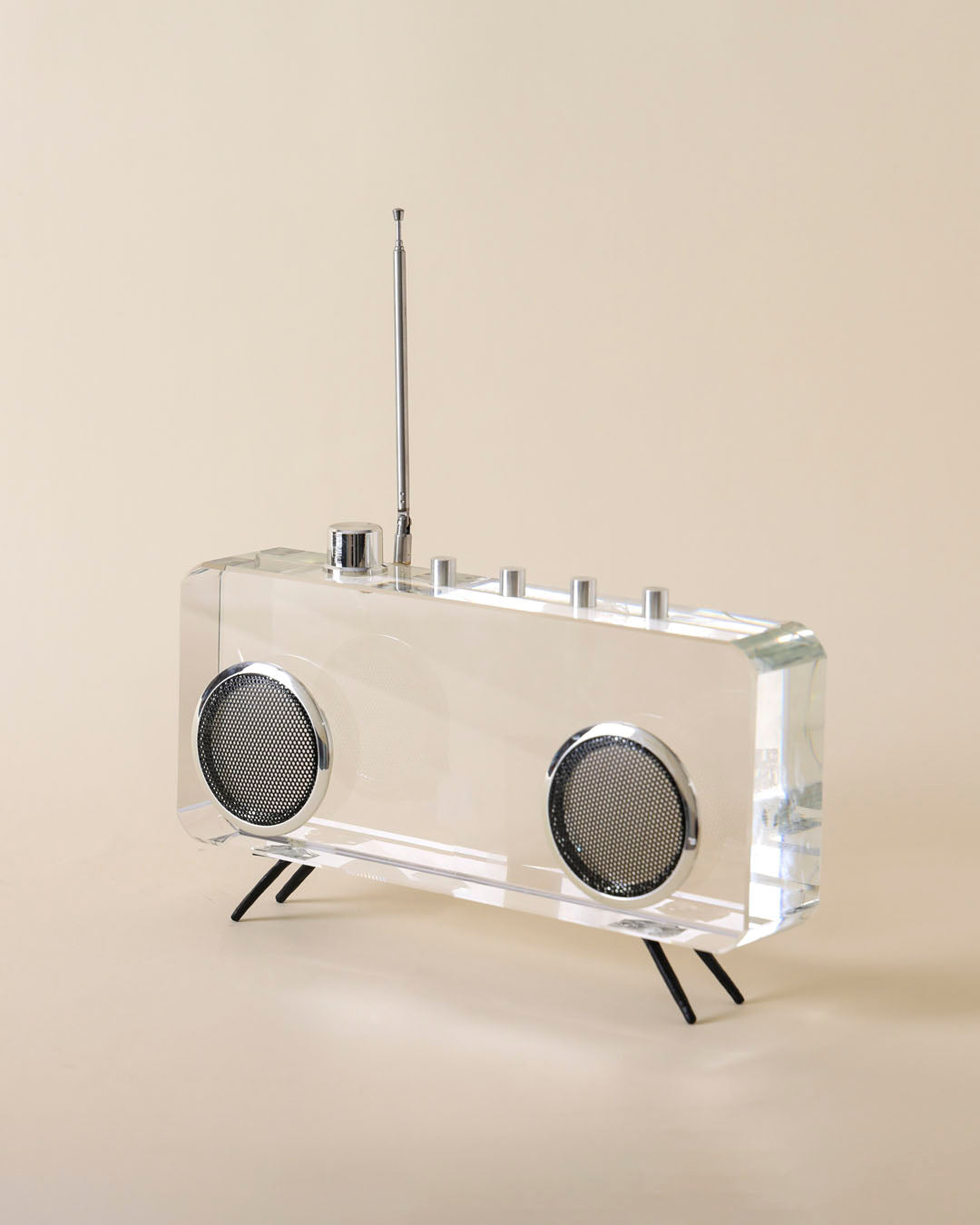 Crystal Retro Radio Decorative Accent 