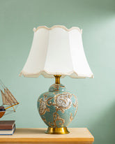 Sage Baroque Motif Table Lamp 