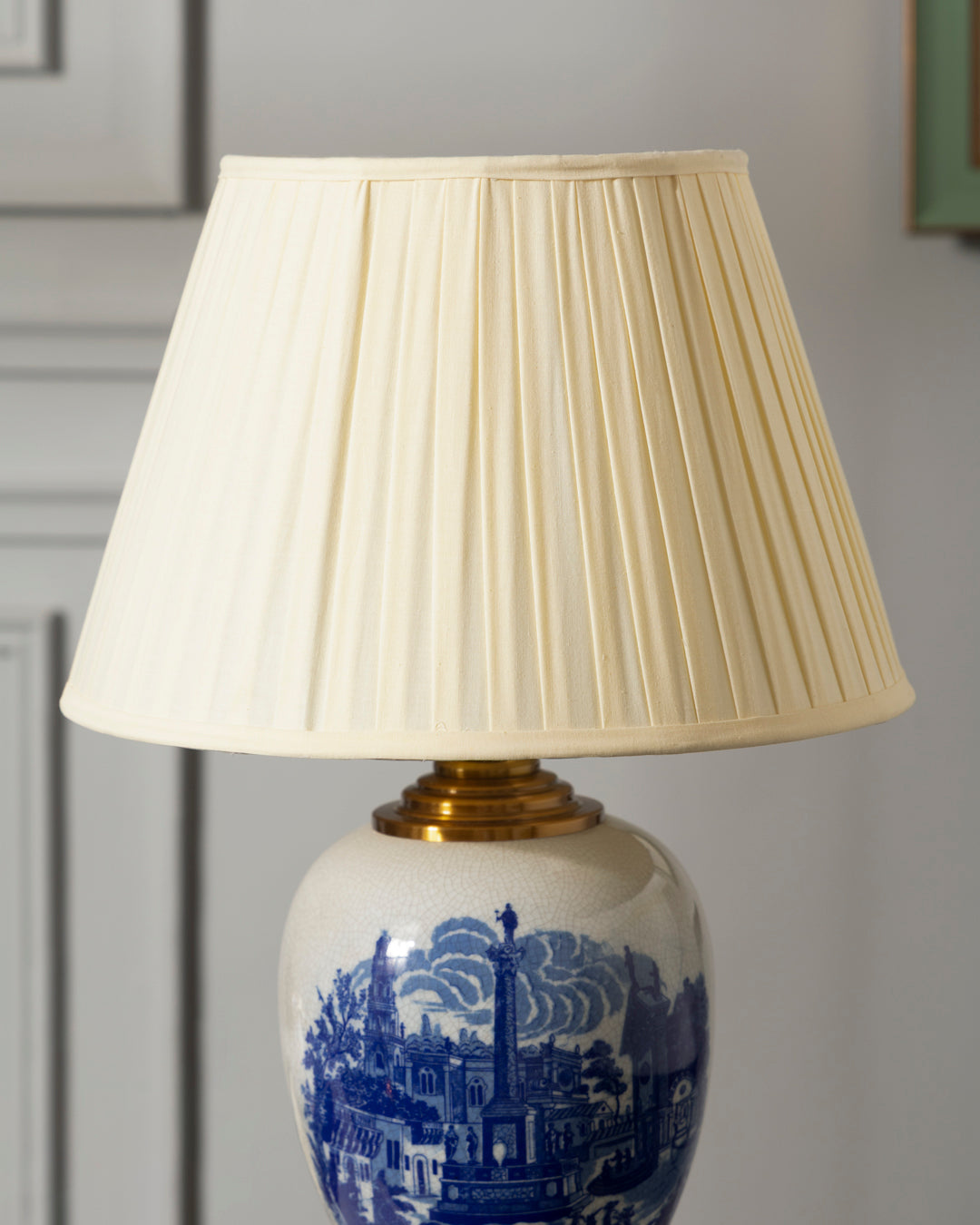 Cobalt Cityscape Heritage Table Lamp 