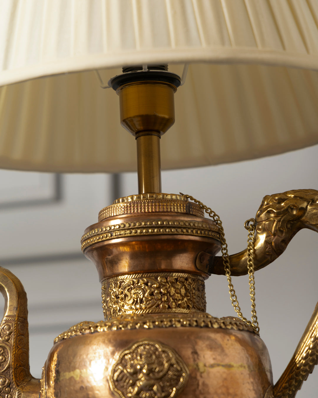 Antique Brass Ewer Table Lamp 