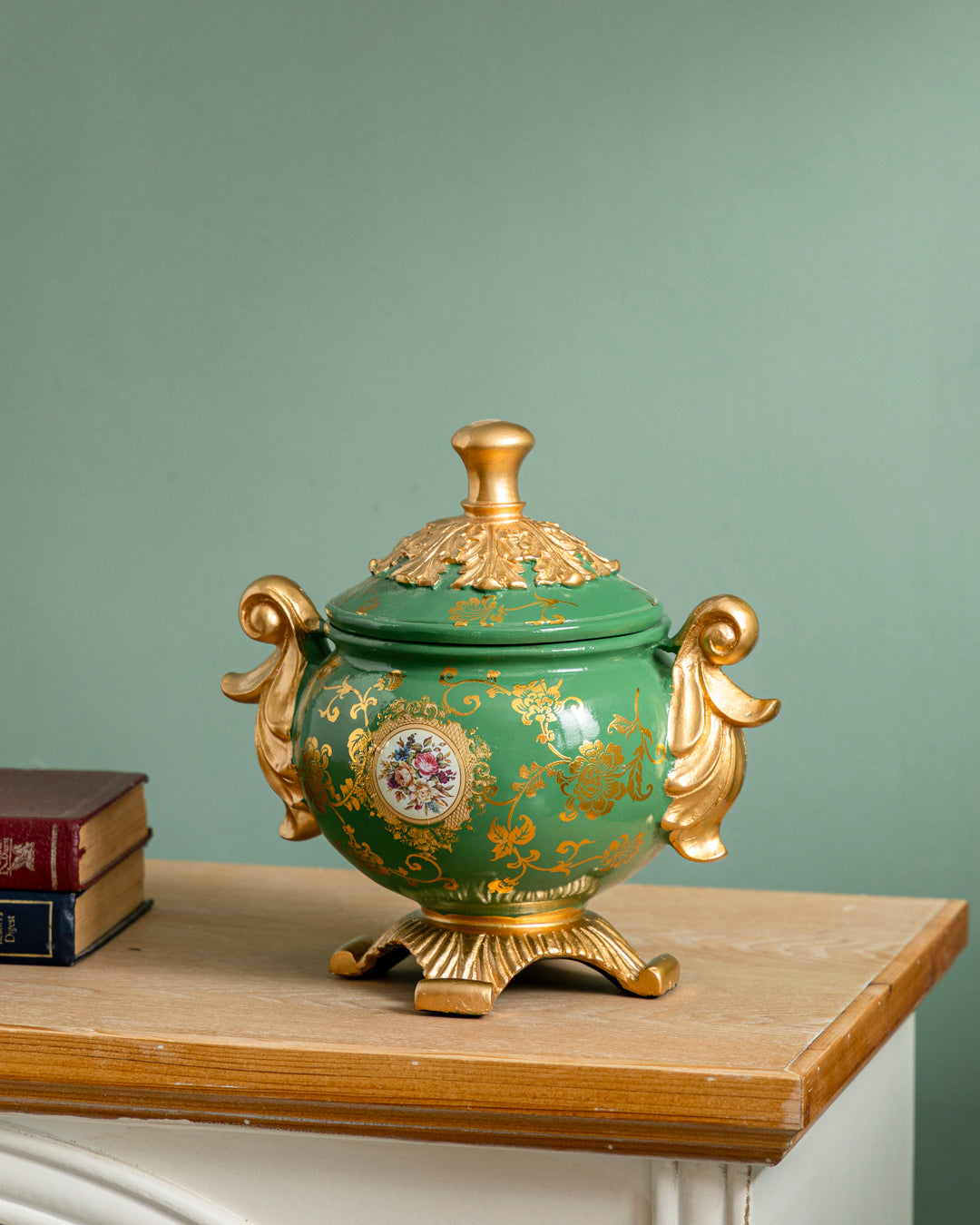 Verdant Royale Ornate Decorative Bowl With Lid 
