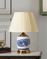 Cobalt Landscape Heritage Table Lamp 