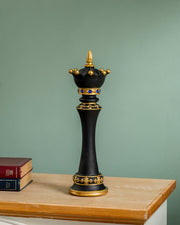 Imperial Crown Decorative Chess Queen - Black