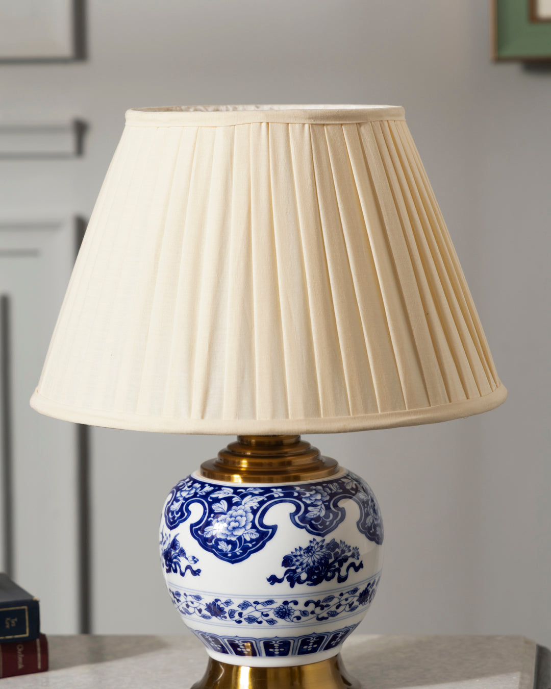 Indigo Imperial Bloom Table Lamp 