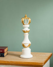 Imperial Crown Decorative Chess King - White