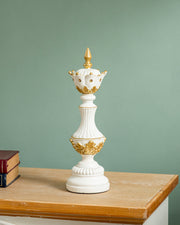 Imperial Crown Decorative Chess Queen - White