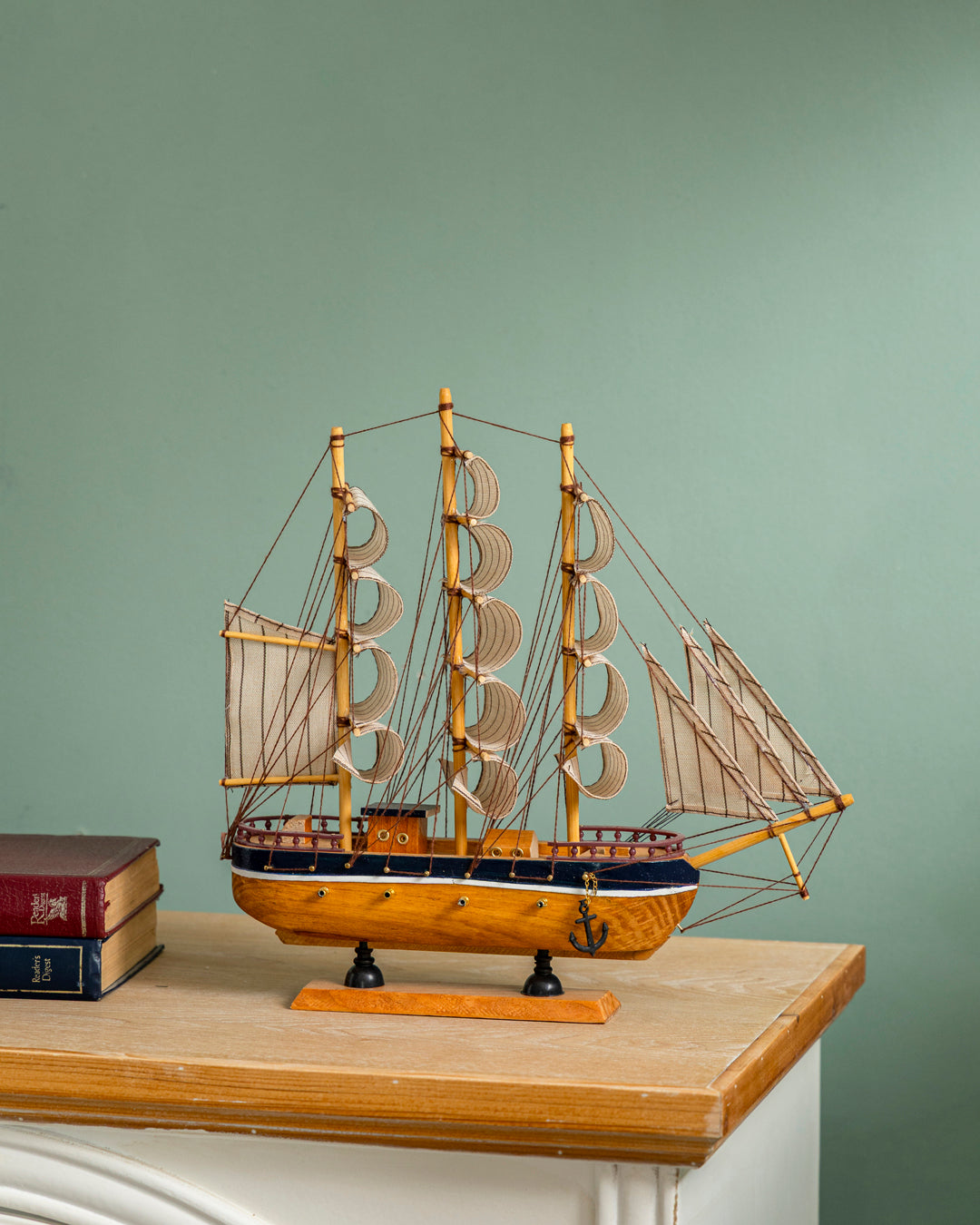 "The Gold Mariner" Wooden Decorative Ship 