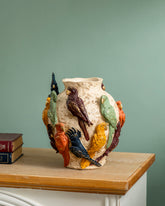 Tropical Parrot Symphony Decorative Vase 