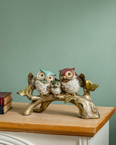 Whimsical Family Decorative Owl Figurine 
