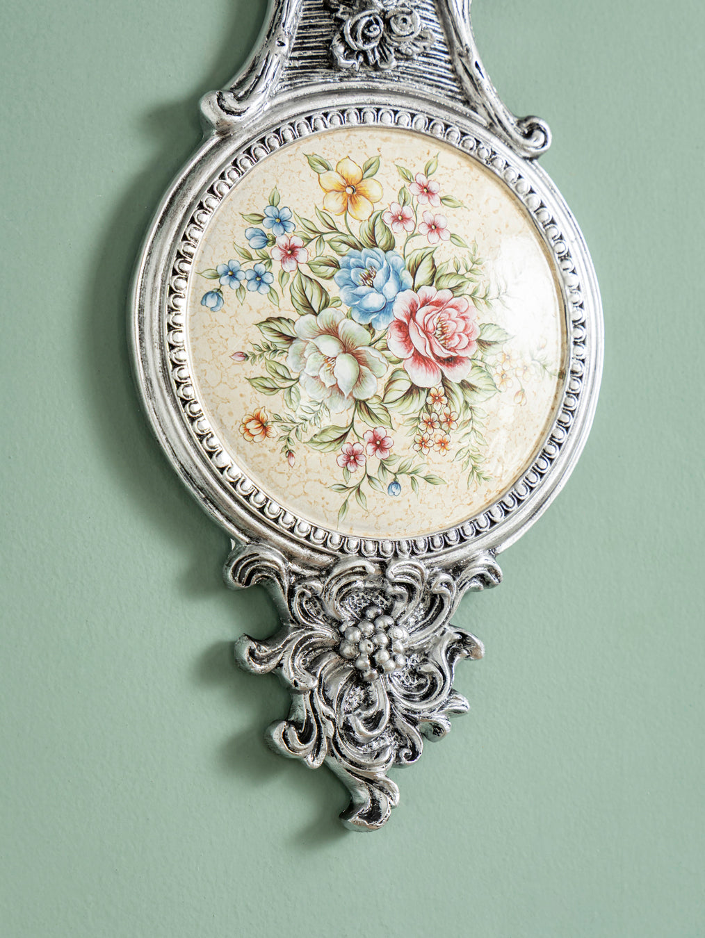 Victorian Antler Floral Wall Accent 