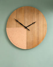 Dual Tone Wood Accent Wall Clock