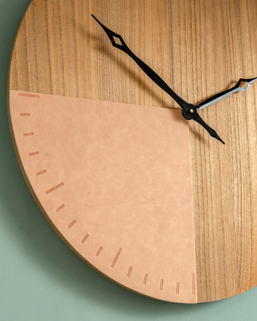 Dual Tone Wood Accent Wall Clock