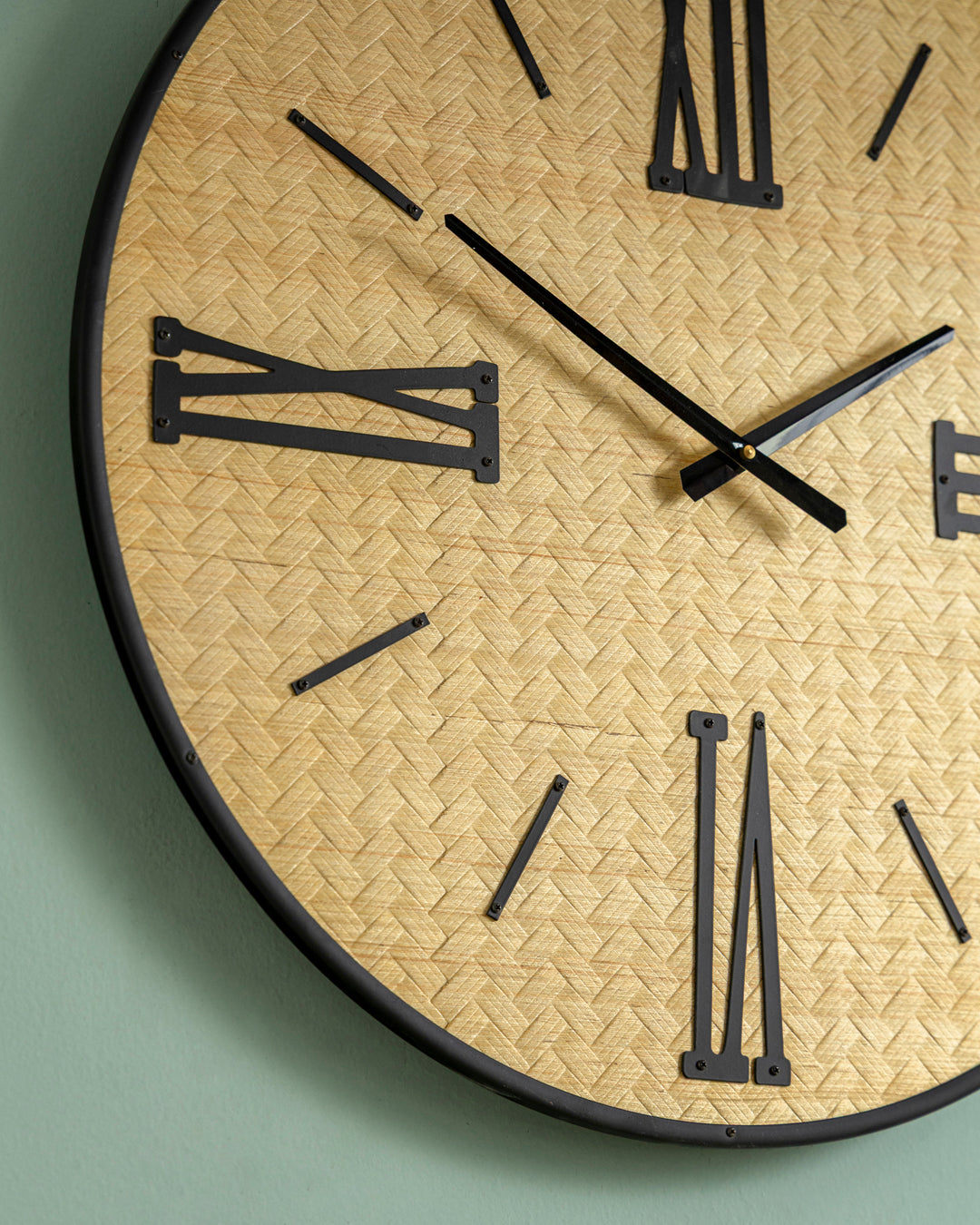 Heritage Weave Roman Wall Clock