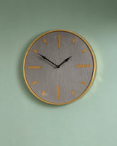 Minimal Gold Dial Wall Clock 