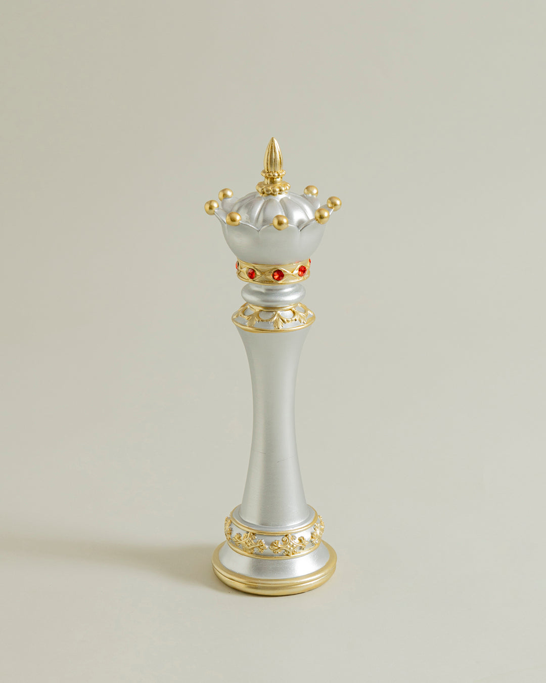 Imperial Crown Decorative Chess Queen - Grey