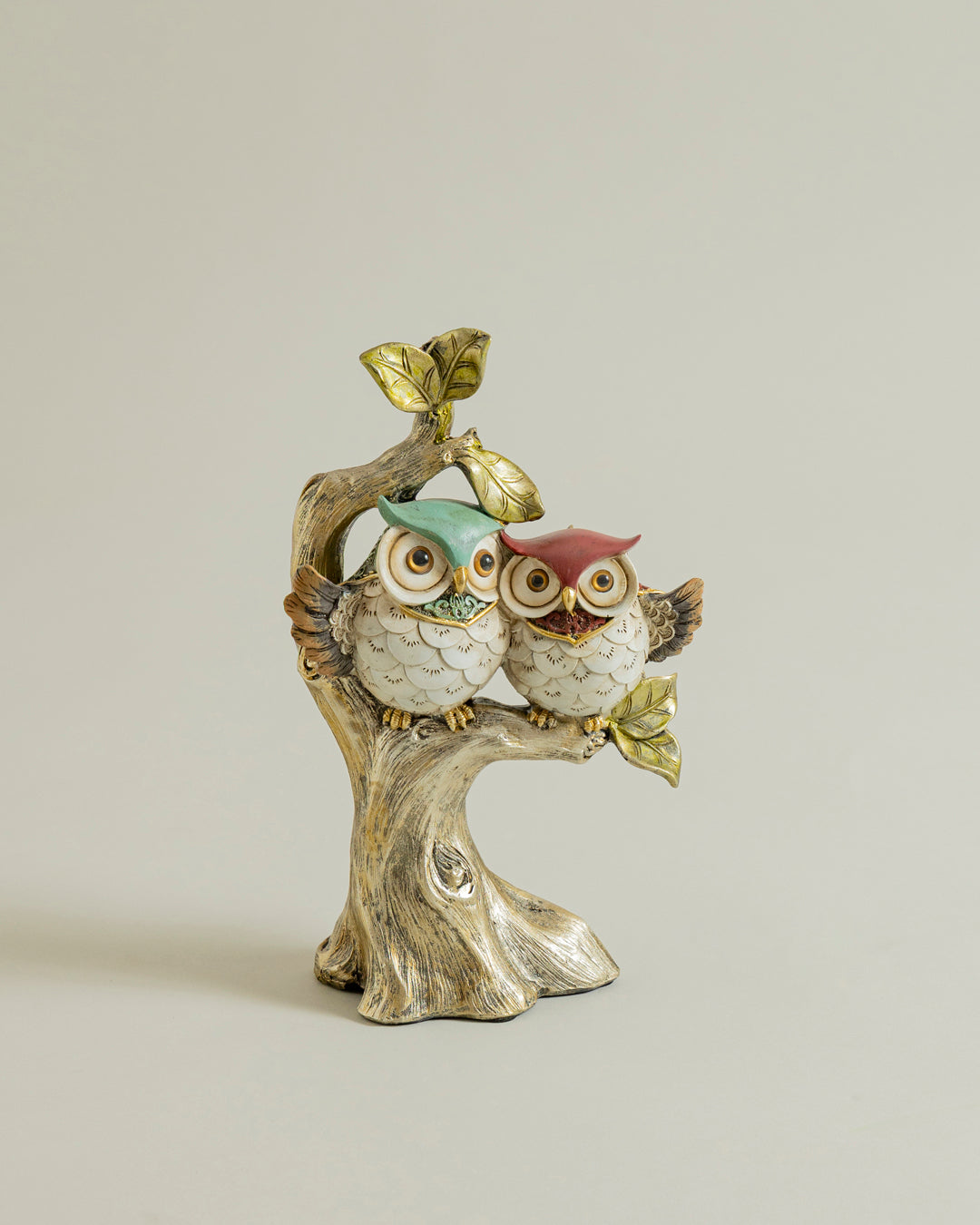 Whimsical Couple Decorative Owl Figurine 