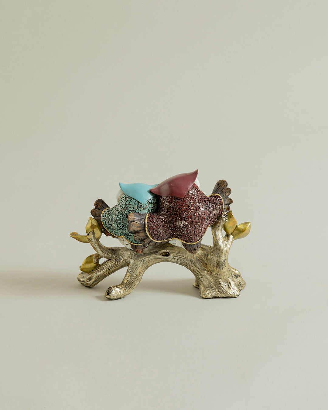 Whimsical Couple Decorative Owl Figurine 