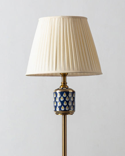 Blue Teardrop Floor Lamp 
