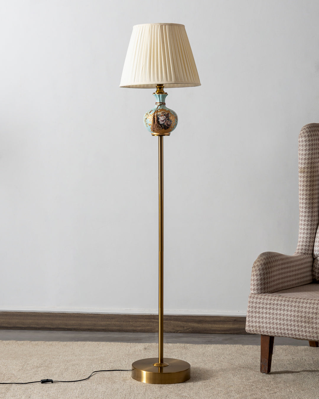 Turquoise Royale Floor Lamp 
