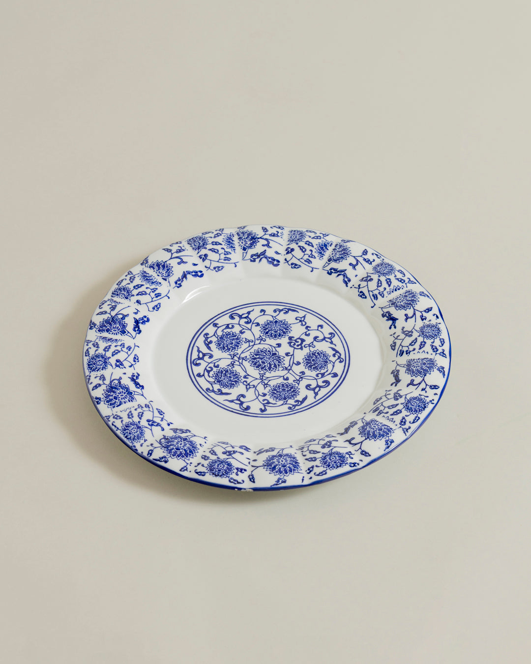 Royal Blue Floral Classic Serving Platter 