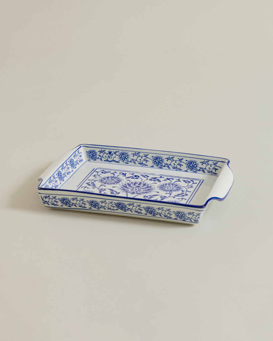 Classic Blue Blossom Serving Platter 