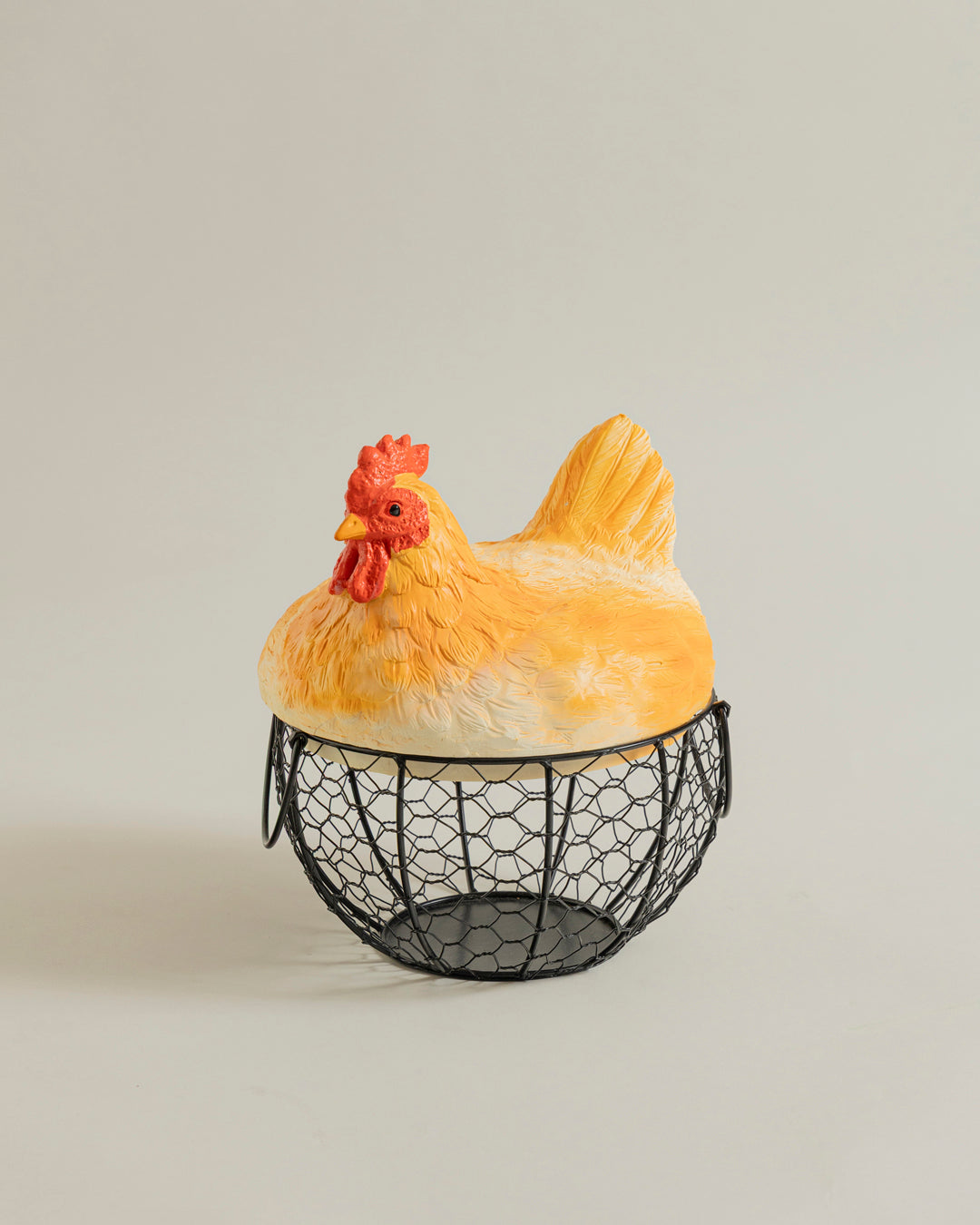 Rooster Egg Basket - Yellow 
