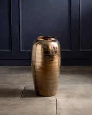 Antique Bronze Floor Vase - Medium