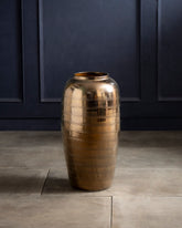 Antique Bronze Floor Vase - Medium 