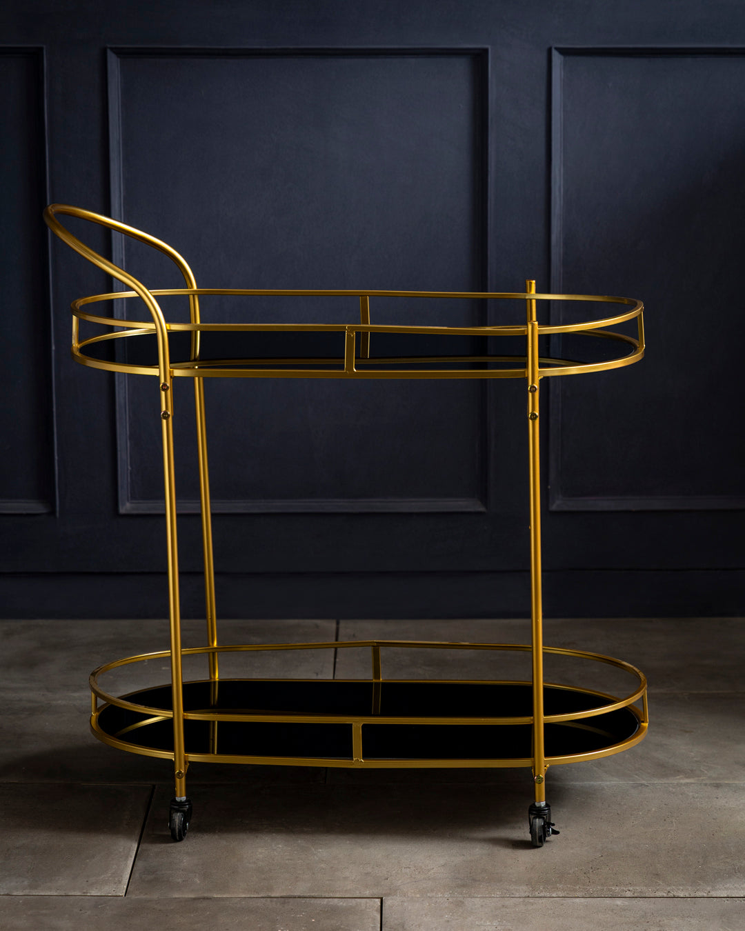 Heritage Curve Serving Bar Cart 