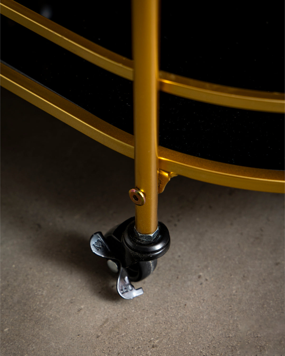 Heritage Curve Serving Bar Cart 