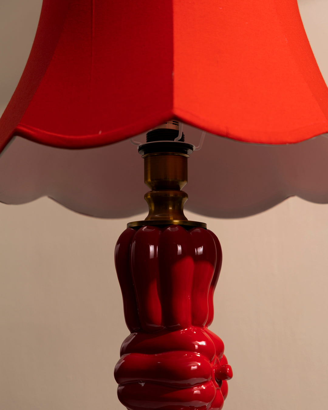 Red Bell Pepper Ceramic Table Lamp 